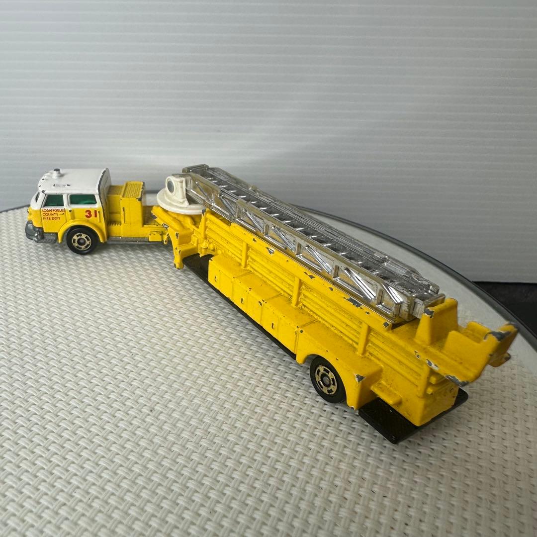 ビンテージ　トミカ　ロングトミカ　ミニカー　 アメリカのはしご消防車　日本製