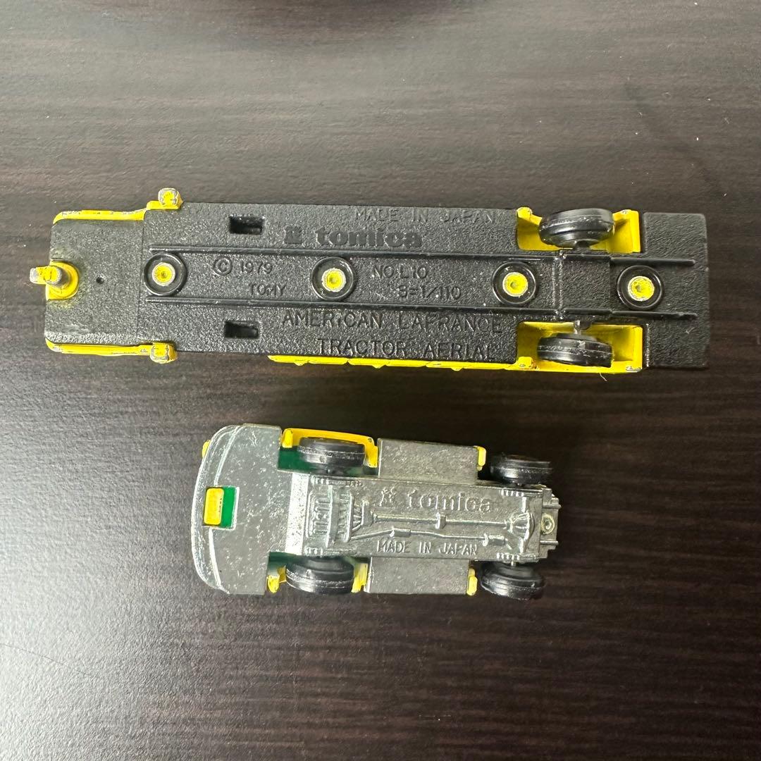 ビンテージ　トミカ　ロングトミカ　ミニカー　 アメリカのはしご消防車　日本製