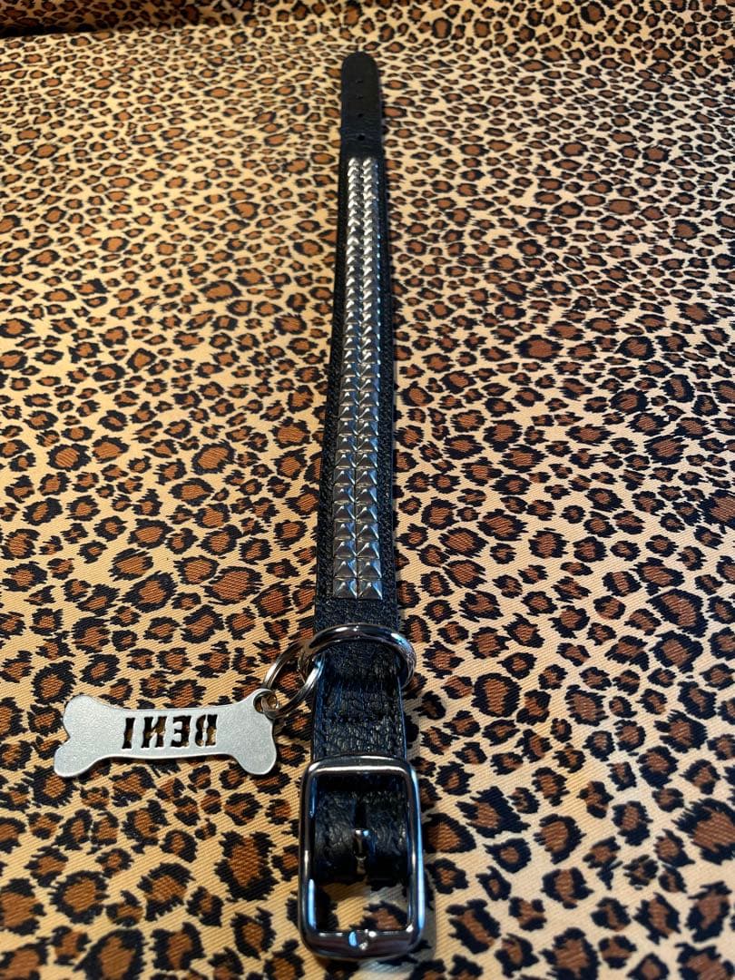 スタッズ　犬　首輪　小　ハーネス　本革