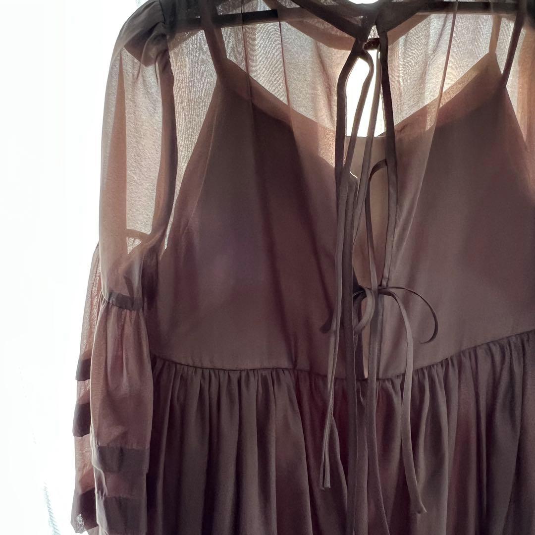 etoll. ベビーコアシアーボリュームドレス オケージョン ワンピース 結婚式