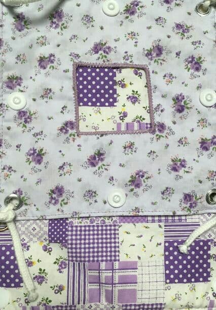 モモンガハウス(小花柄・紫Ver.2)  春(夏)秋仕様  1900円