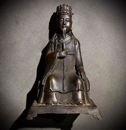 銅器 人物像 古美術 コレクション品 銅製 工芸品 彫刻装飾品置物