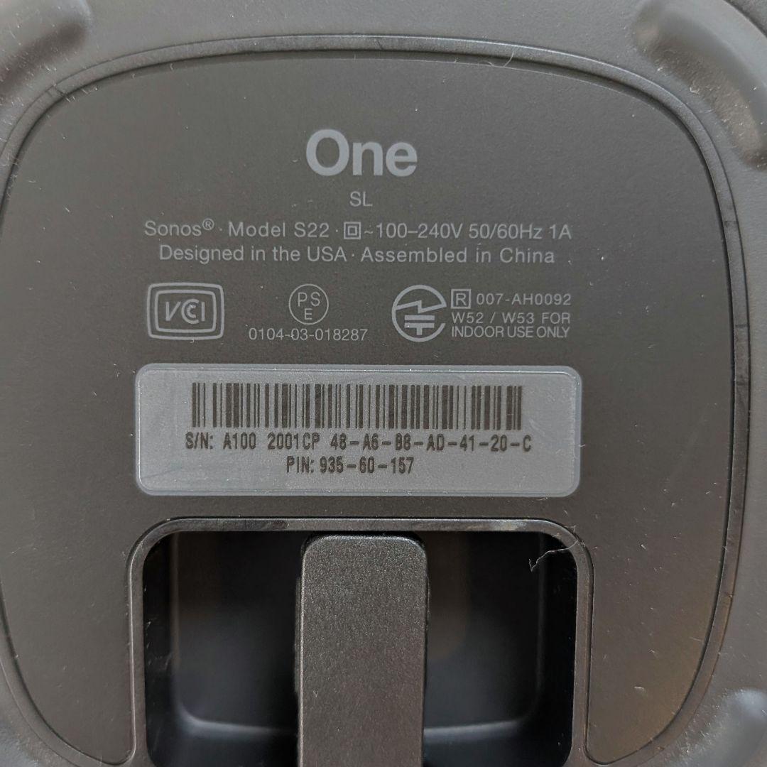 Sonos One SL ブラック 2台セット