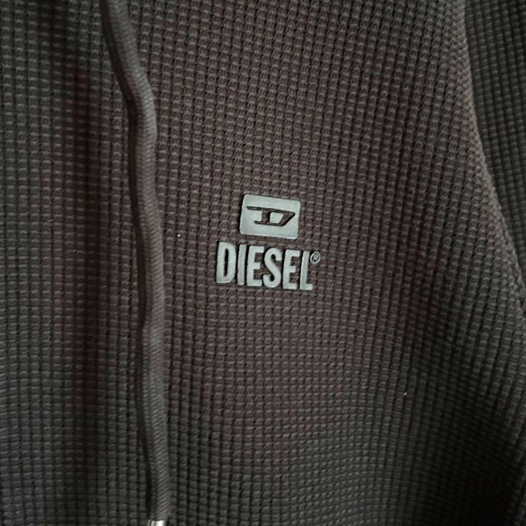 ひ*ち様 DIESEL サーマルジップパーカー ブラック L ディーゼル A00