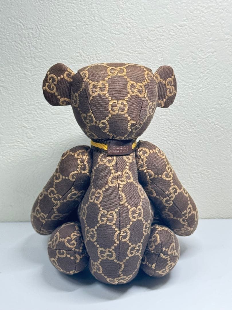 【美品】GUCCI グッチ GGキャンバス テディベア　ぬいぐるみ クマ　熊
