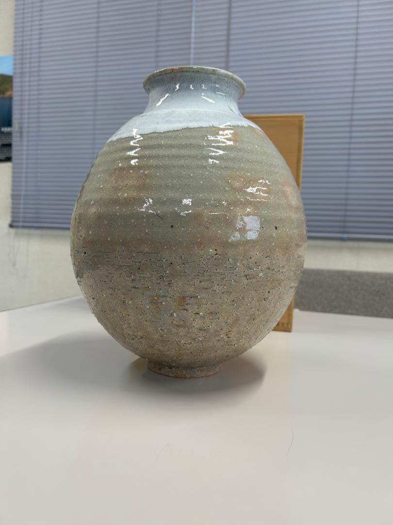 田原謙次 花器 萩焼 箱あり