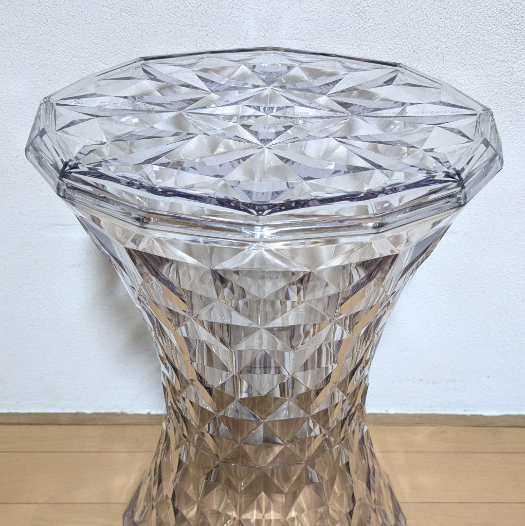 美品 Kartell STONE カルテル ストーン スツール クリスタル ④
