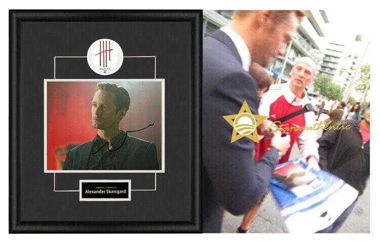 直筆サイン入り写真 アレクサンダースカルスガルド トゥルーブラッド SA鑑定済