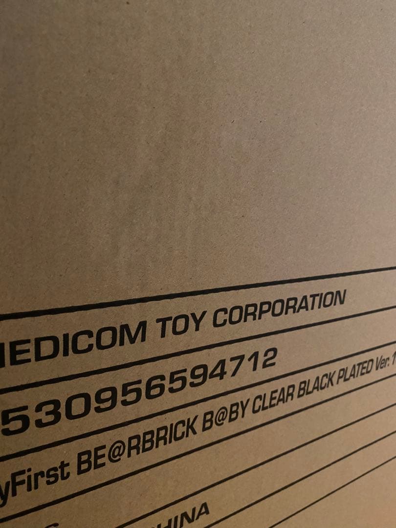 ベアブリックMY FIRST B@BY CLEARBLACKCHROMEVer.