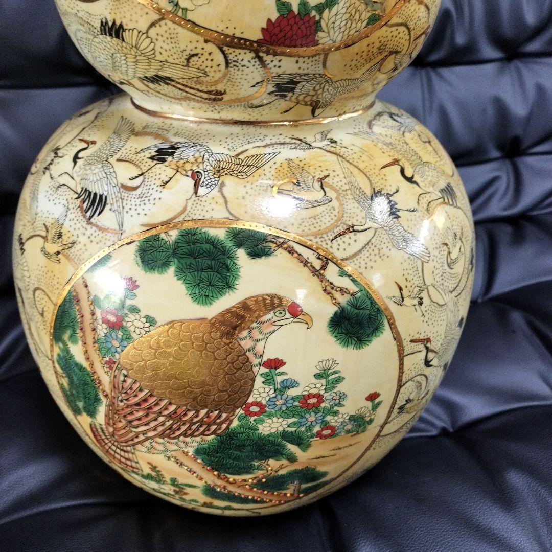 薩摩焼 61cm 瓢箪 飾り壷 骨董 アンティーク