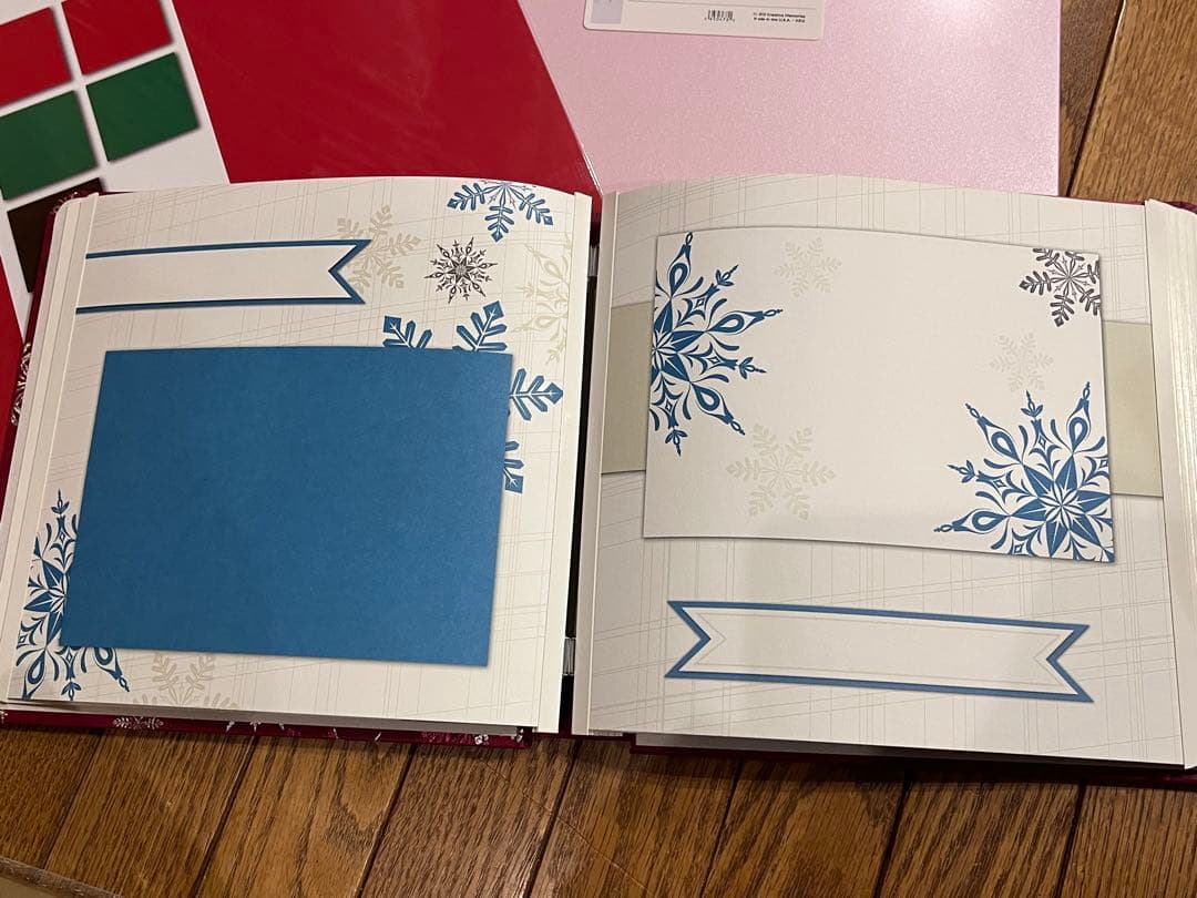 最高可愛いクリスマス調シルバー箔入り8インチアルバム　クリエイティブメモリーズ