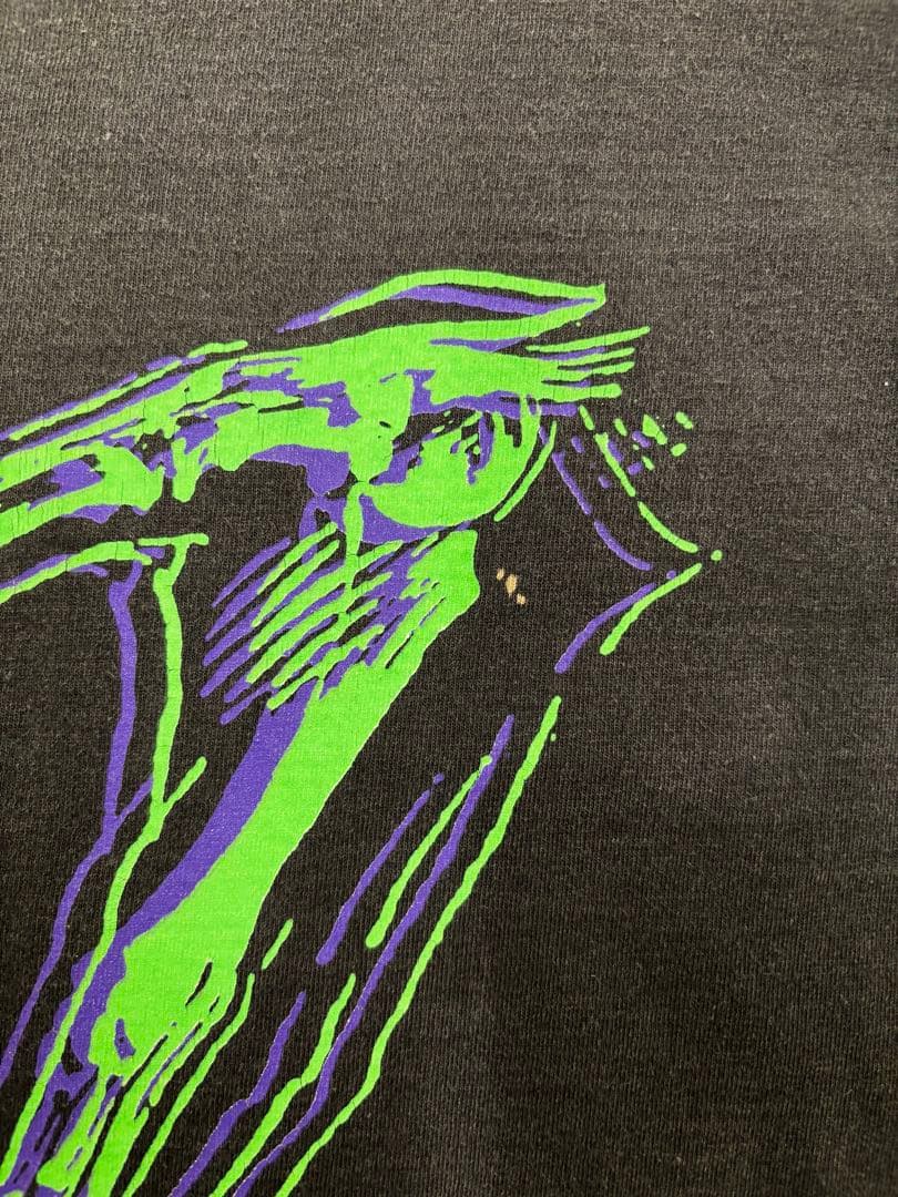 90s L7 tee XL giantタグ　両面スカルハンド