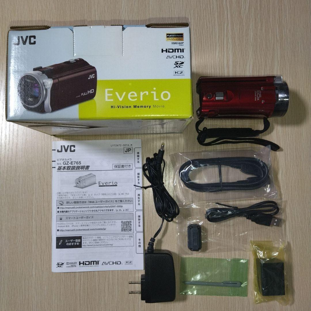 【動作良好】最終価格 JVC ケンウッド ビデオカメラ エブリオ GZ-E765