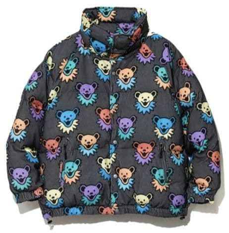 ☆go slow caravan☆コーデュロイ総柄 ハイスタンドパディングJKT