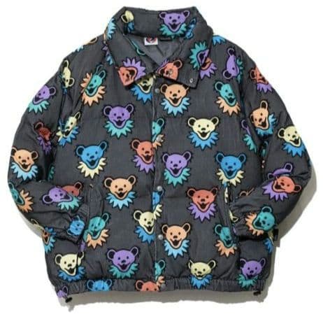 ☆go slow caravan☆コーデュロイ総柄 ハイスタンドパディングJKT