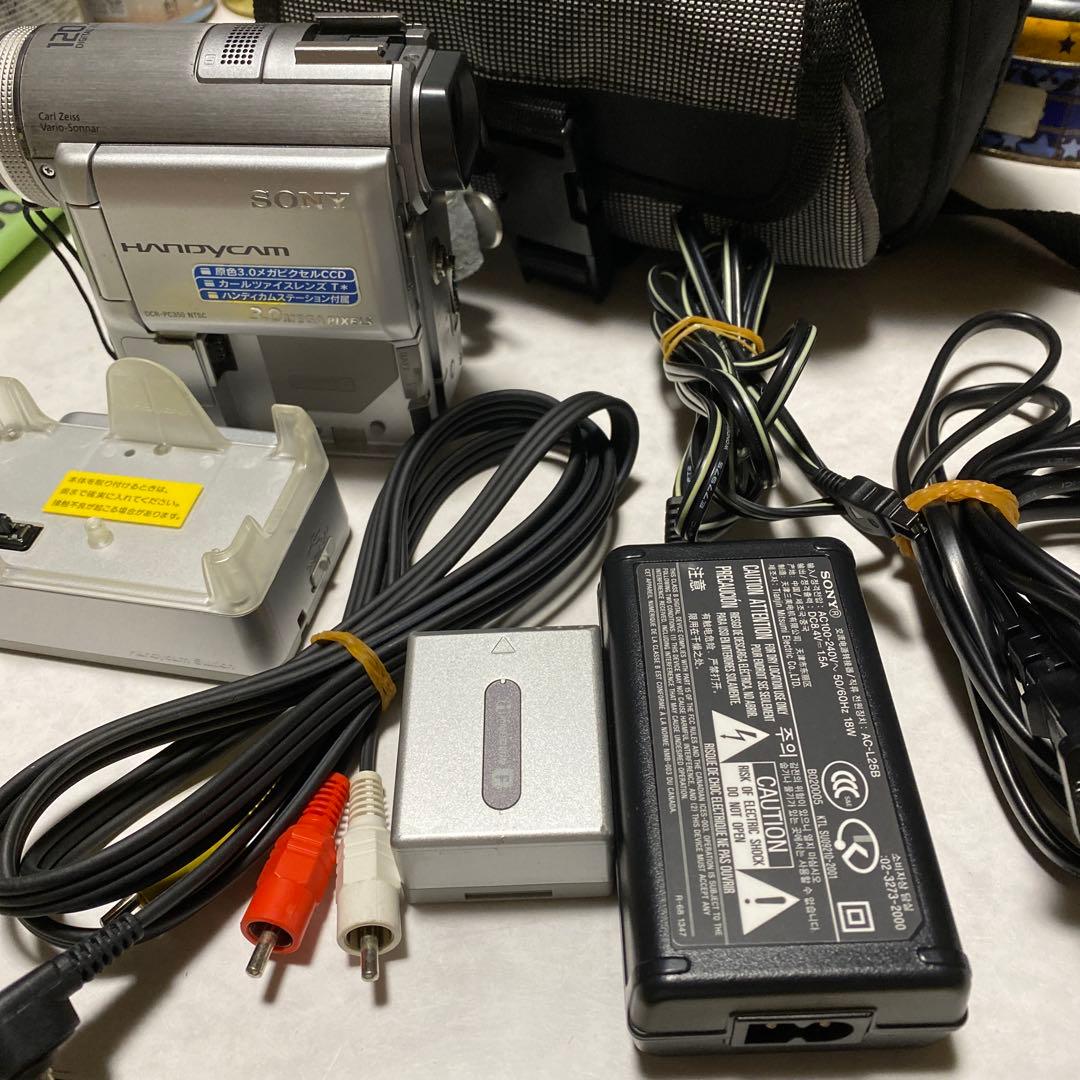 美品動作品　SONY miniDVビデオカメラ DCR-PC350 ①