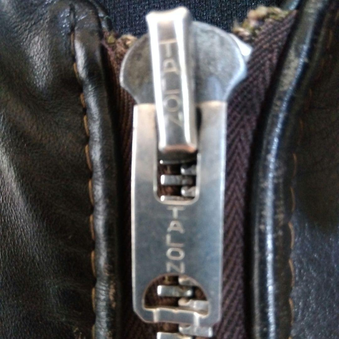 Schott vintage 牛革 シングルライダース ボアインナー付き 38