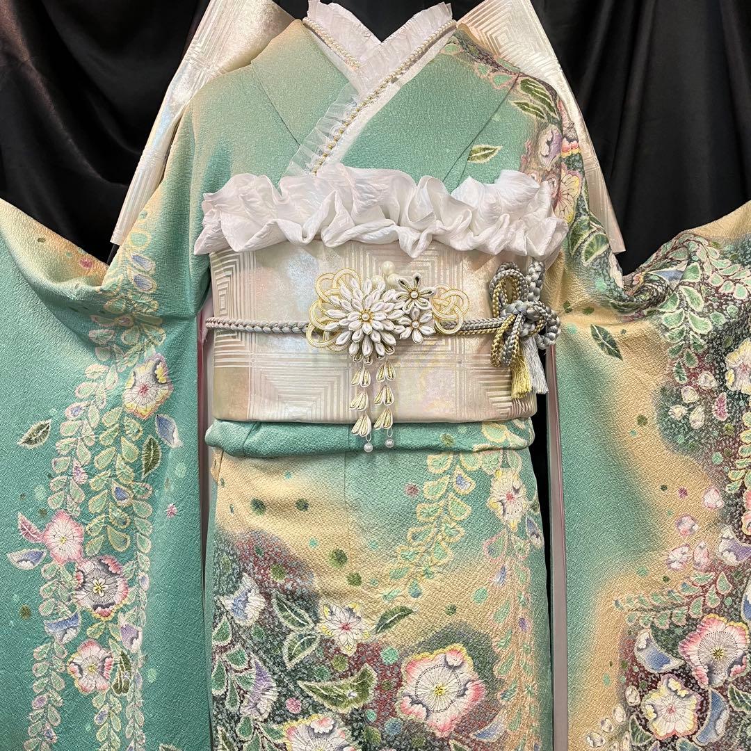 振袖フルセット ■辻が花振袖■花絞り■成人式振り袖■振袖一式
