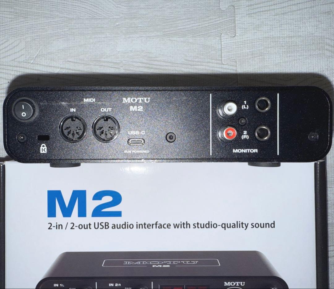 motu m2 オーディオインターフェース