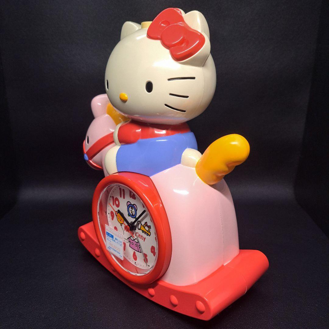 HELLO KITTY　ハローキティ　おしゃべりクロック　木馬　目覚時計　新品