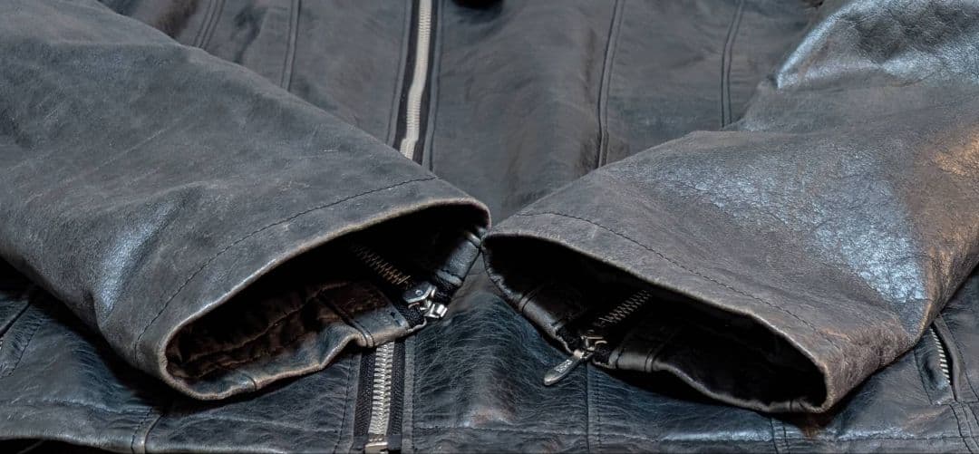 Y2K【当時モノ】TORNADOMARTホースハイド馬革セミダブルライダース