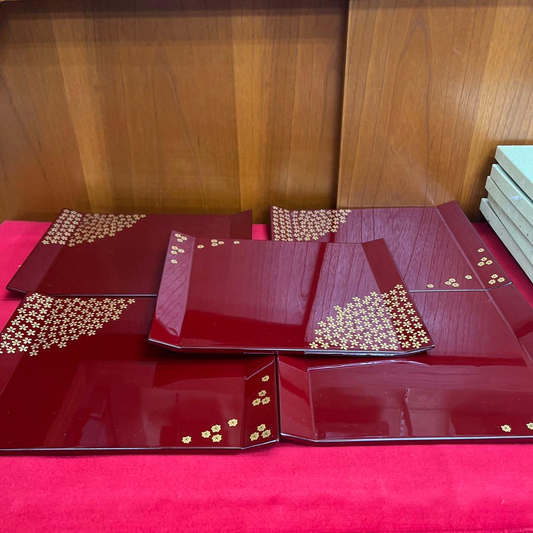 吹上盆　干菓子器　5枚セット