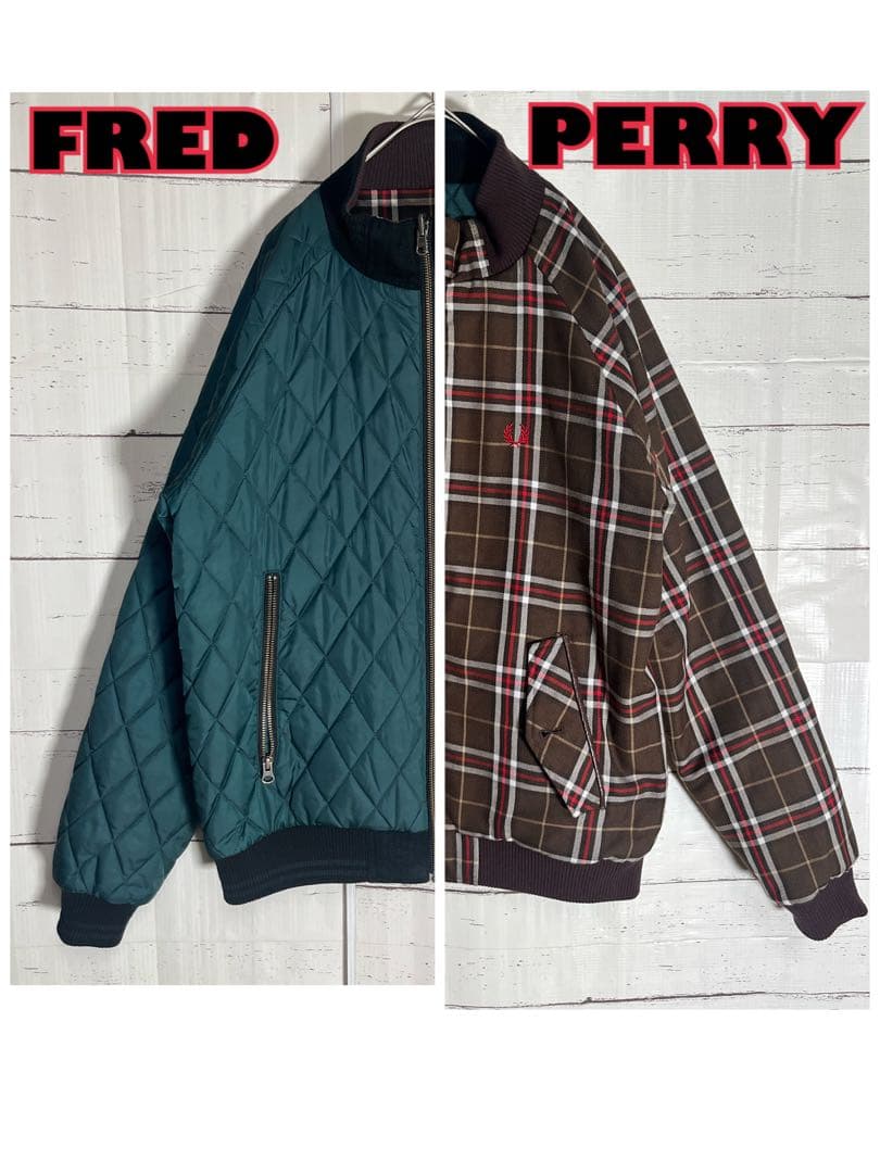 フレッドペリー FRED PERRY キルティング リバーシブル ジャケット