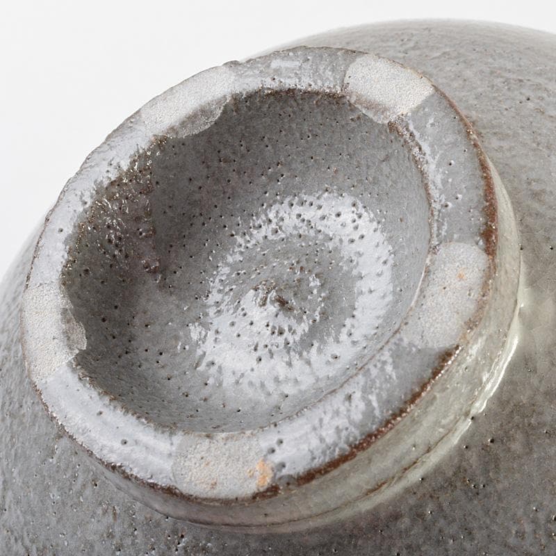 萬古焼　多気檗山作　淡々斎篆刻　刷毛目茶碗　銘彩雲　淡々斎極め箱　V　R6933