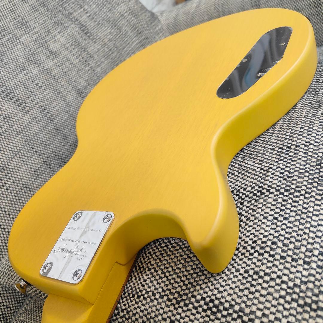 美品 Epiphone Lespaul レスポール TVイエロー チューナー付