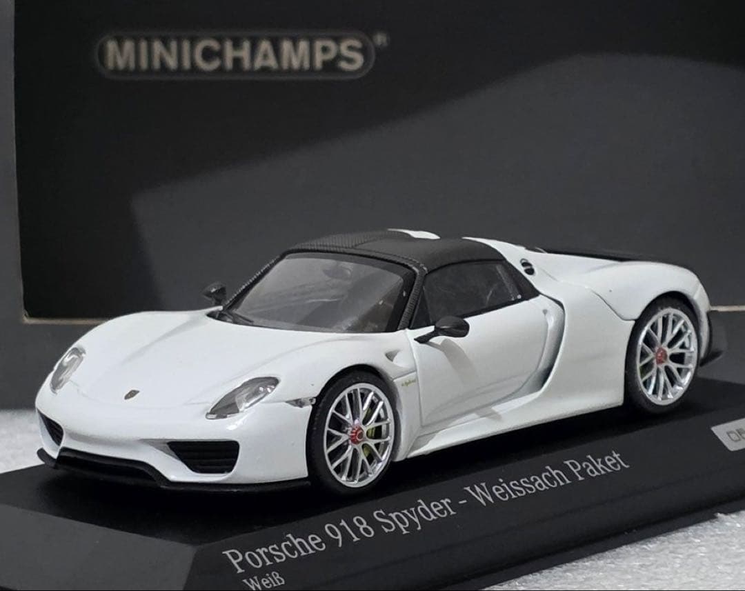 ミニカー 1/43 Porsche 918 Spyder Weissach Paket