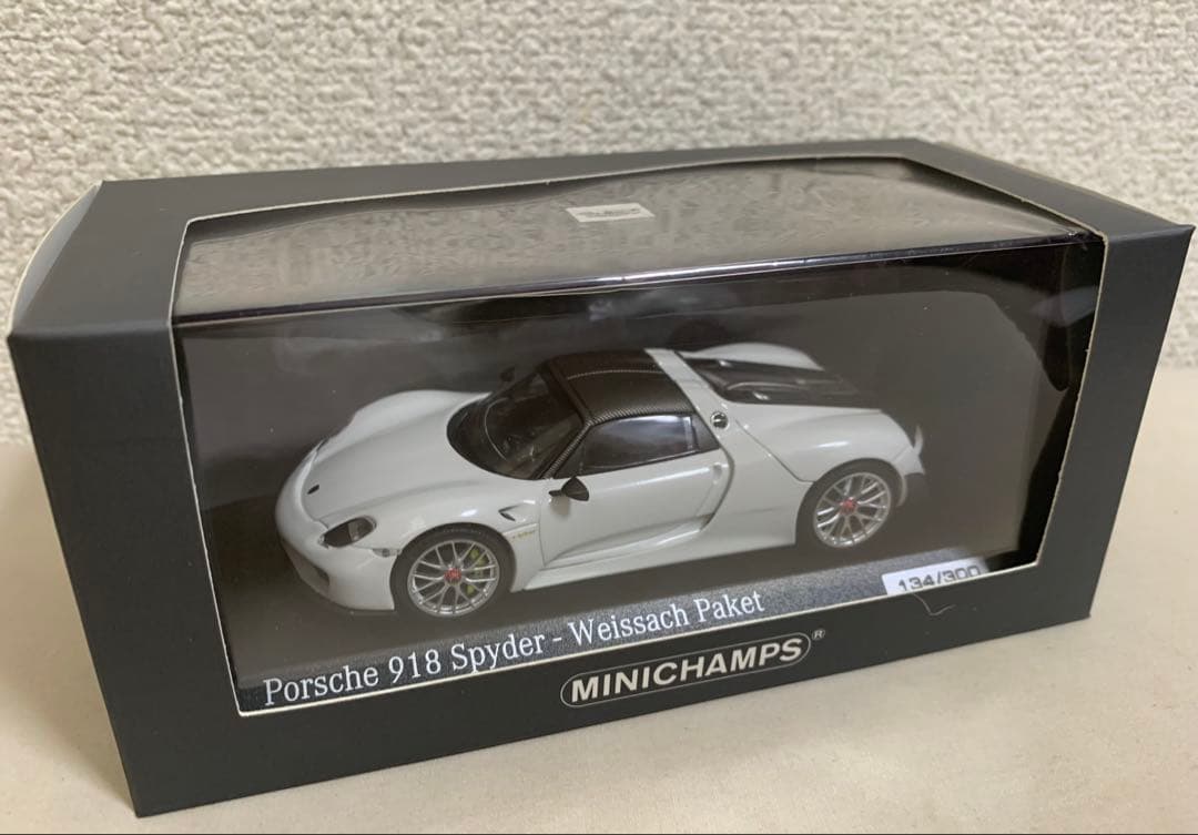 ミニカー 1/43 Porsche 918 Spyder Weissach Paket