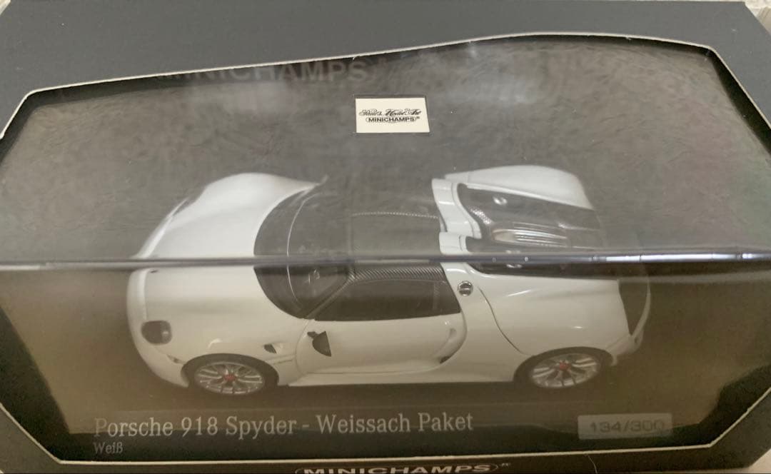 ミニカー 1/43 Porsche 918 Spyder Weissach Paket