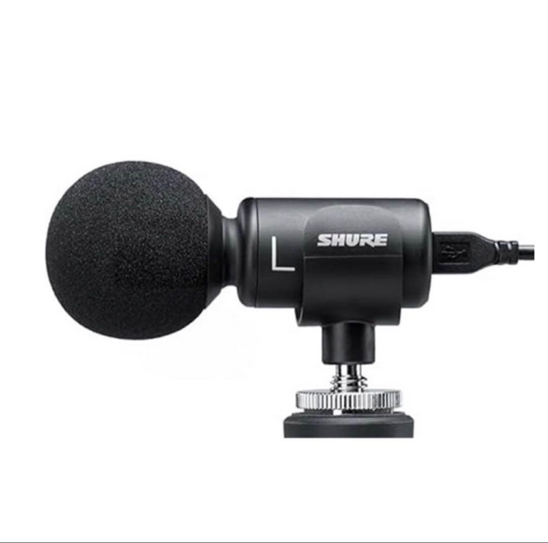 ※AB品:SHURE MV88+コンデンサーマイク ウィンドジャマー付き