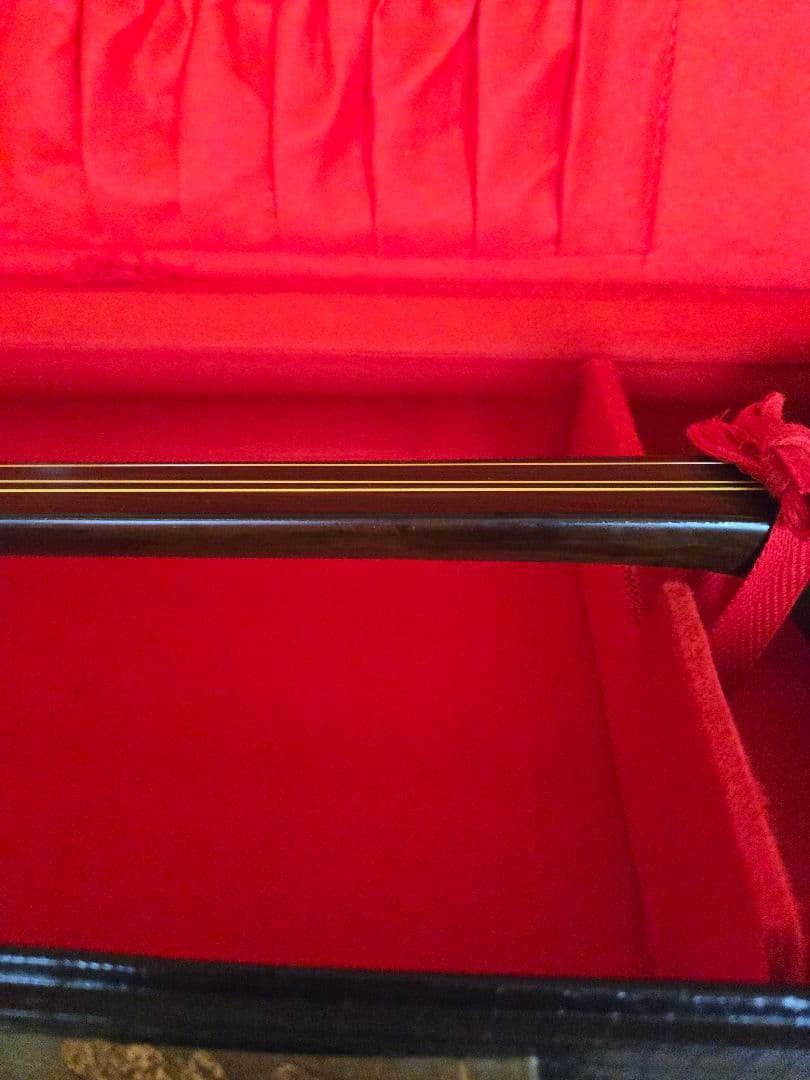 国産　守礼印 ハードケース 琉球 沖縄 三線 全長79cm 蛇皮柄