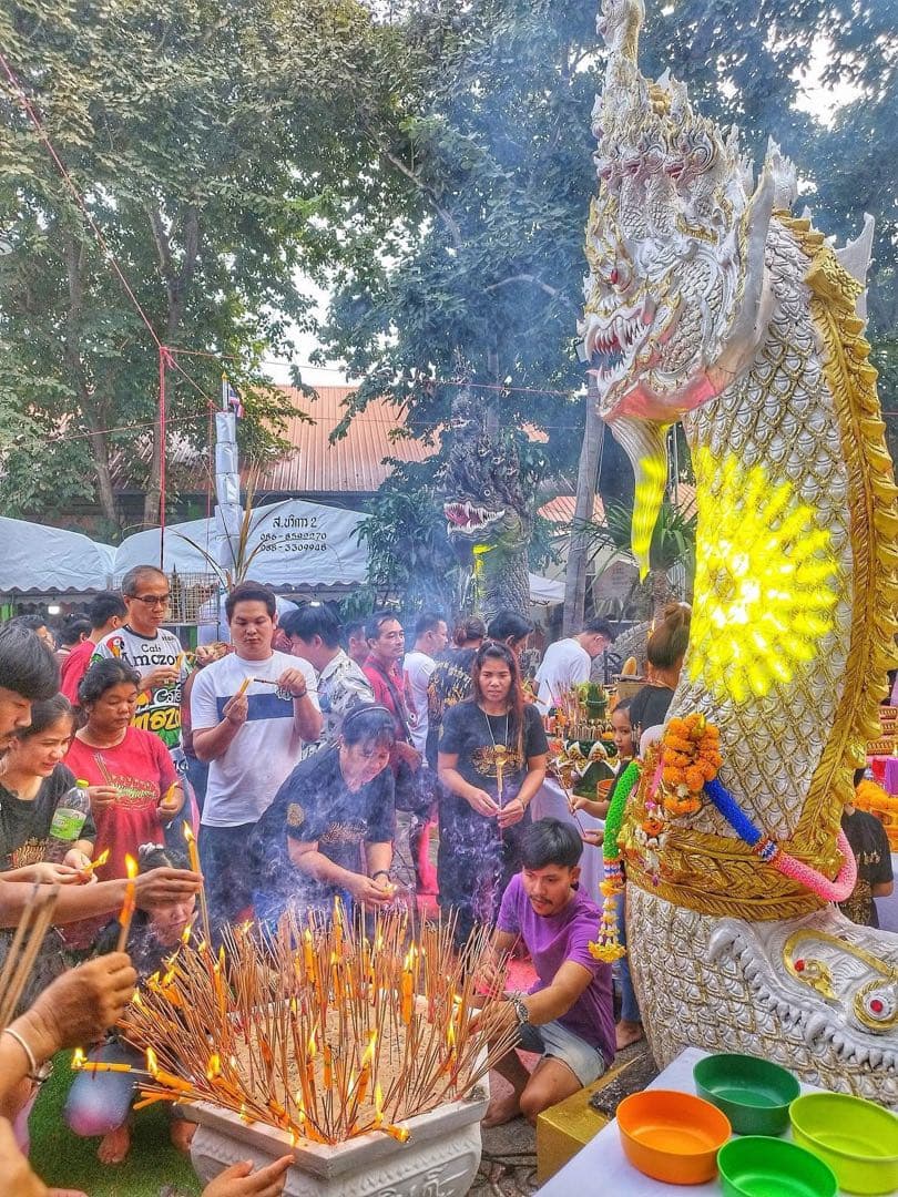 袈裟入り　チャナイ師の伝説の虎王と秘術　プージャオサミンプラ　プラクルアン　E