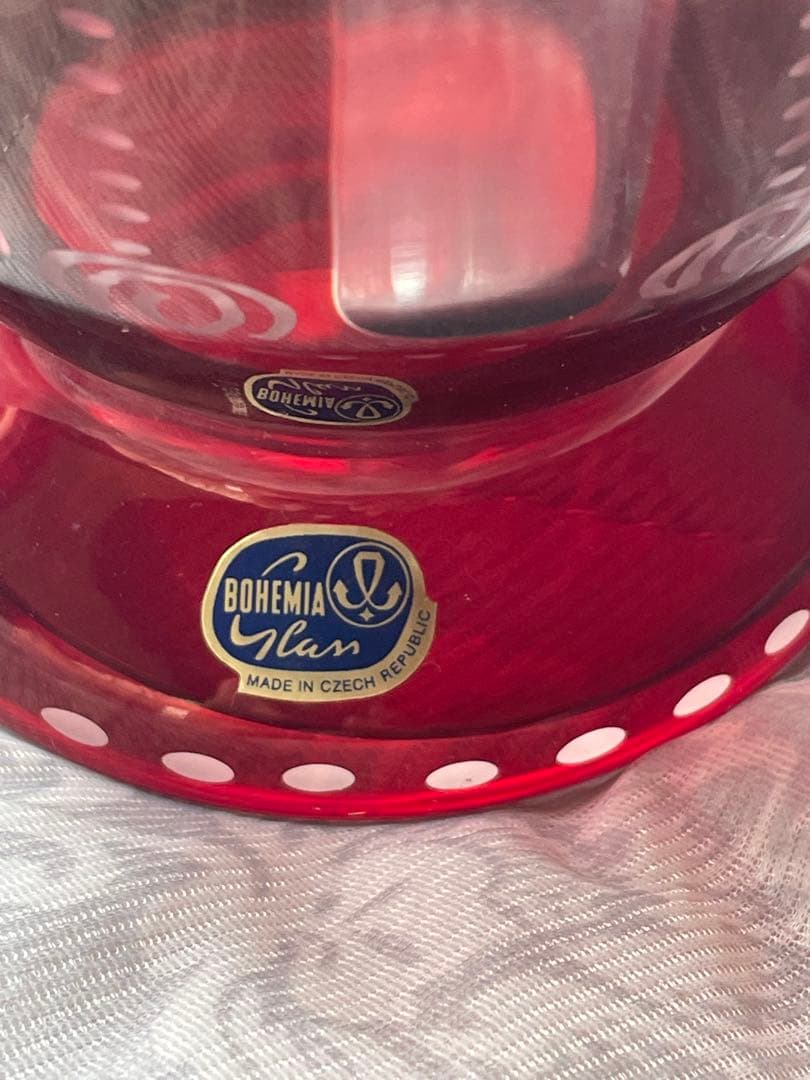 ボヘミアングラス エーゲルマン 花瓶