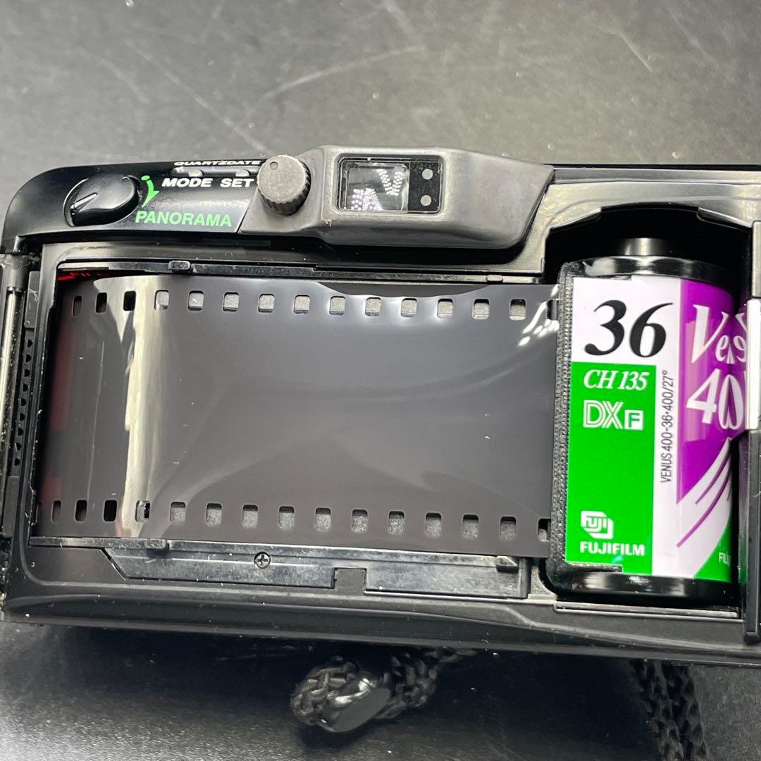 OLYMPUS μ[mju:] ZOOM 140 ブラック フィルムカメラ