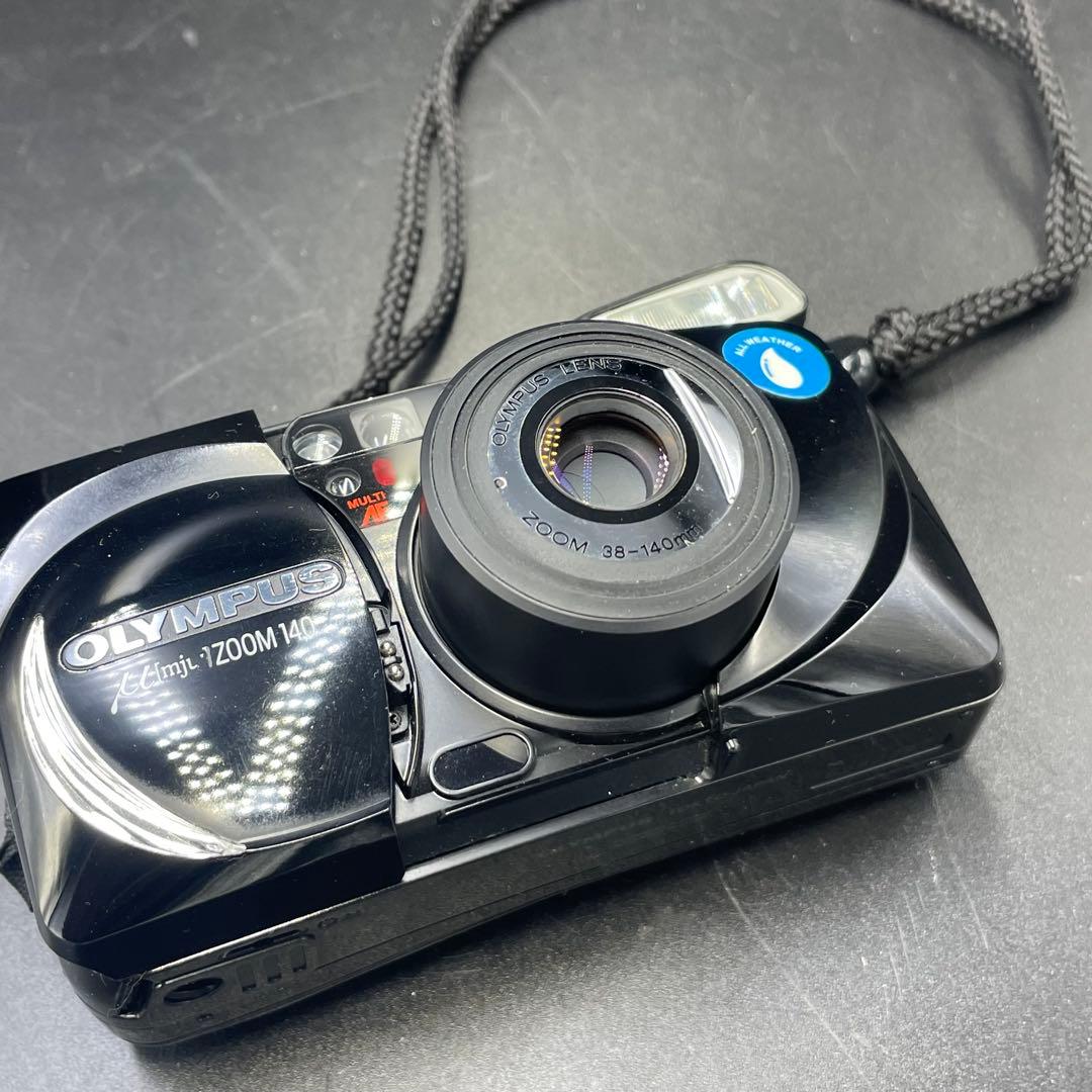 OLYMPUS μ[mju:] ZOOM 140 ブラック フィルムカメラ