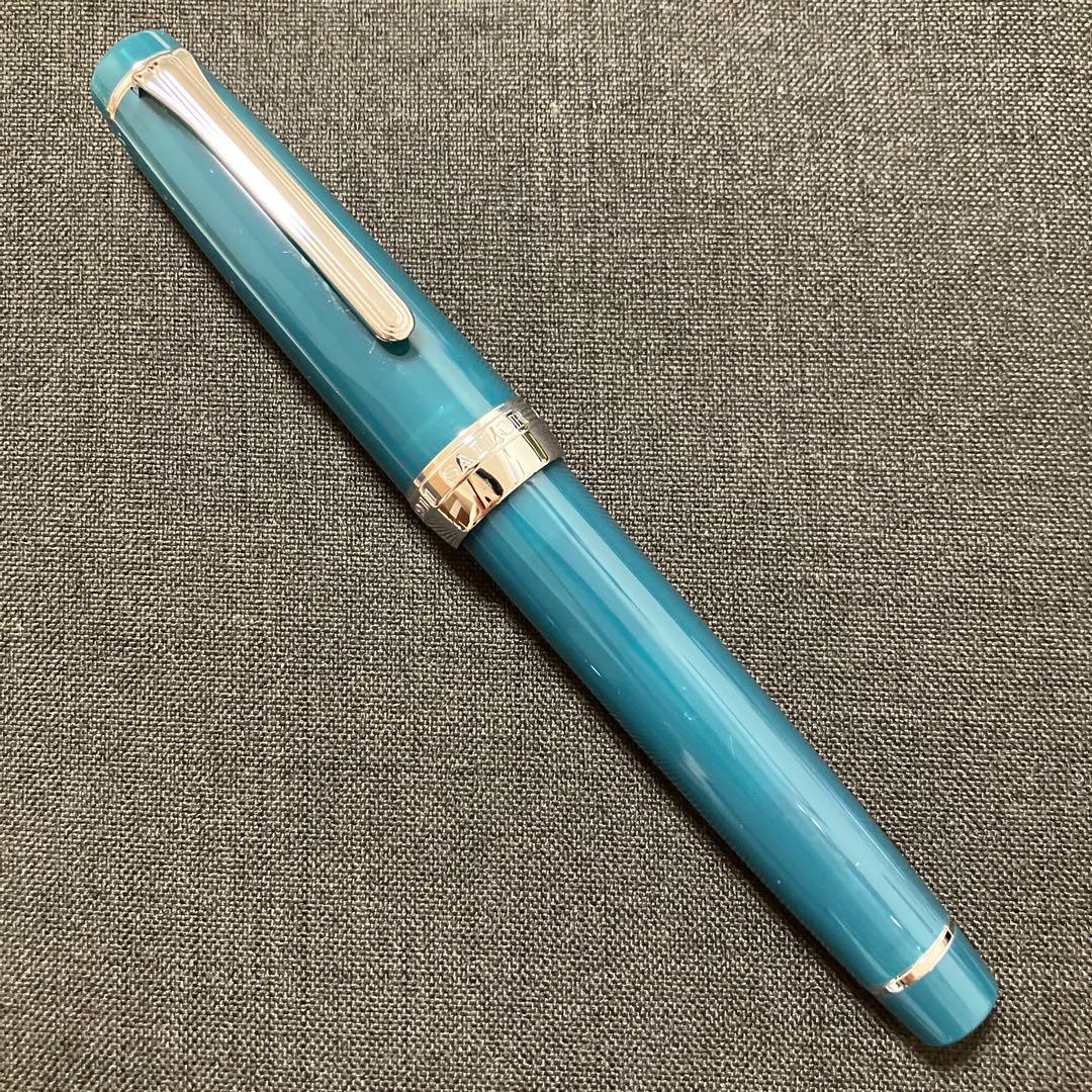 セーラー万年筆 プロギア銀 オーシャン 細字 F 21k