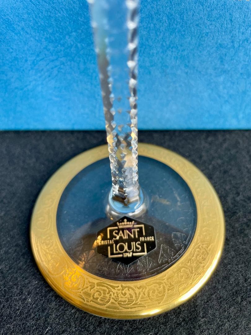 希少 フランス サンルイ シスル ティスル ホック ワイン グラス 新品 24K