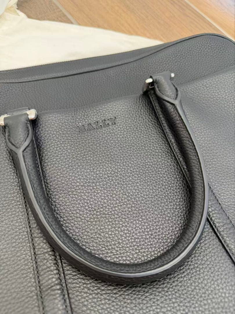 BALLY バリー　MALESO 2WAY ブラックレザー ビジネスバッグ
