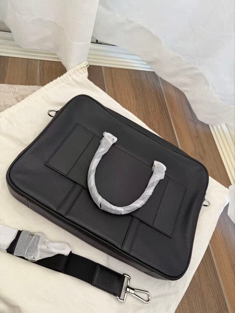 BALLY バリー　MALESO 2WAY ブラックレザー ビジネスバッグ