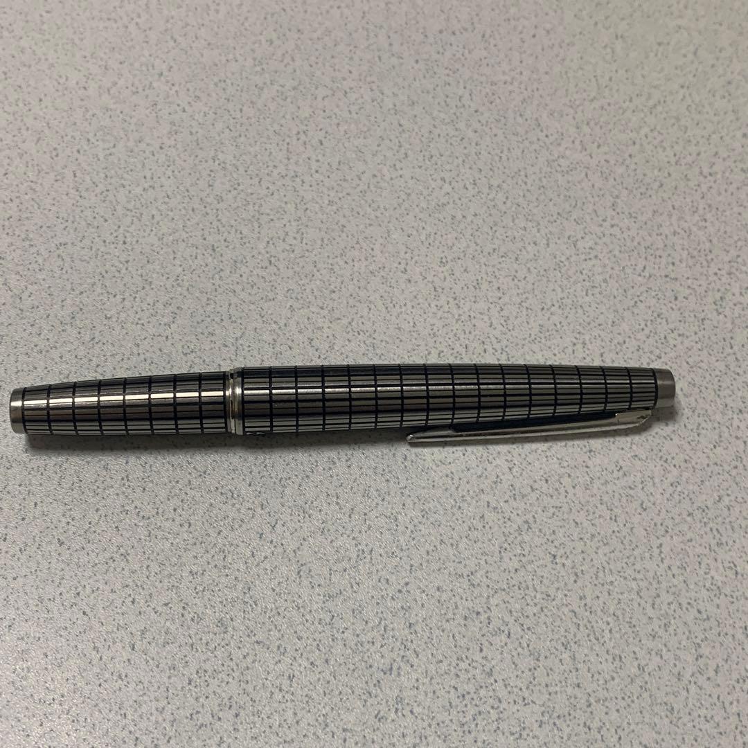 パイロット　エリート　格子柄　18Kニブ