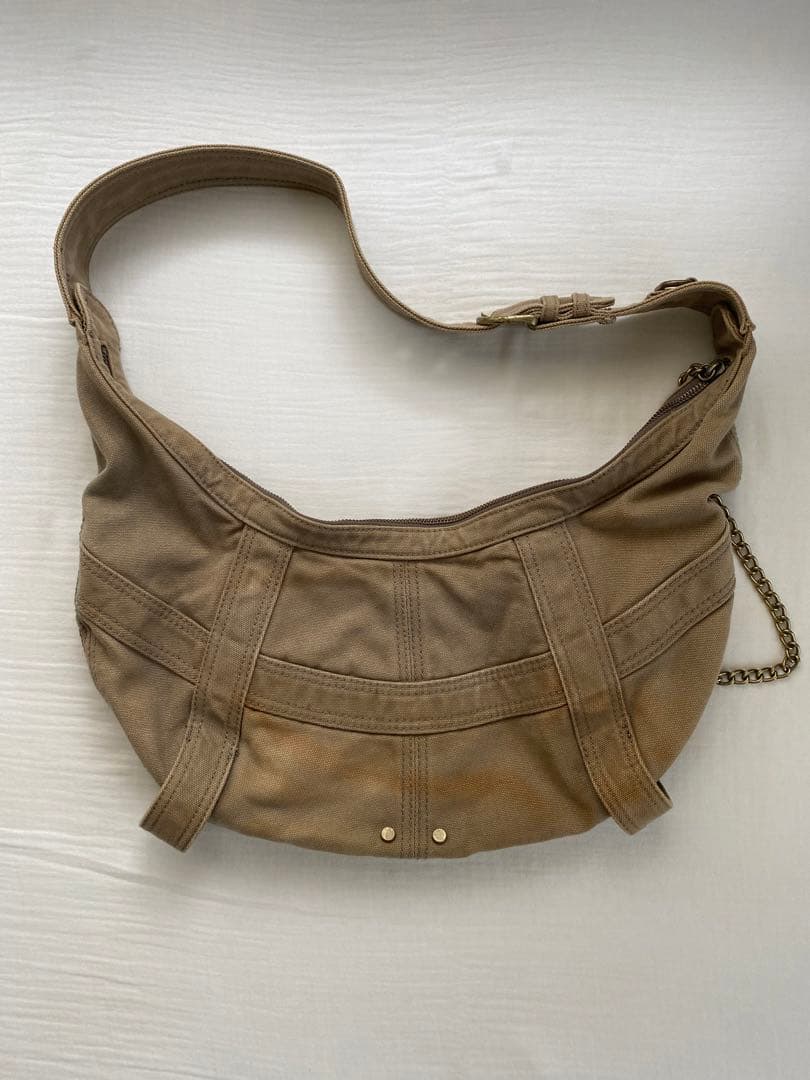 【archive】00s~ DIESEL ショルダーバッグ カーキ