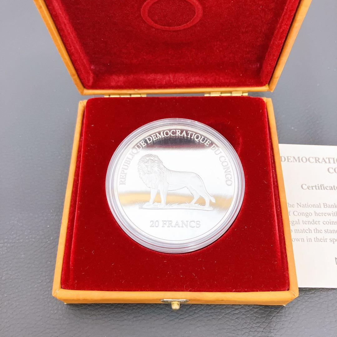9SAM6 コンゴ民主共和国 20フラン 銀貨 2000年