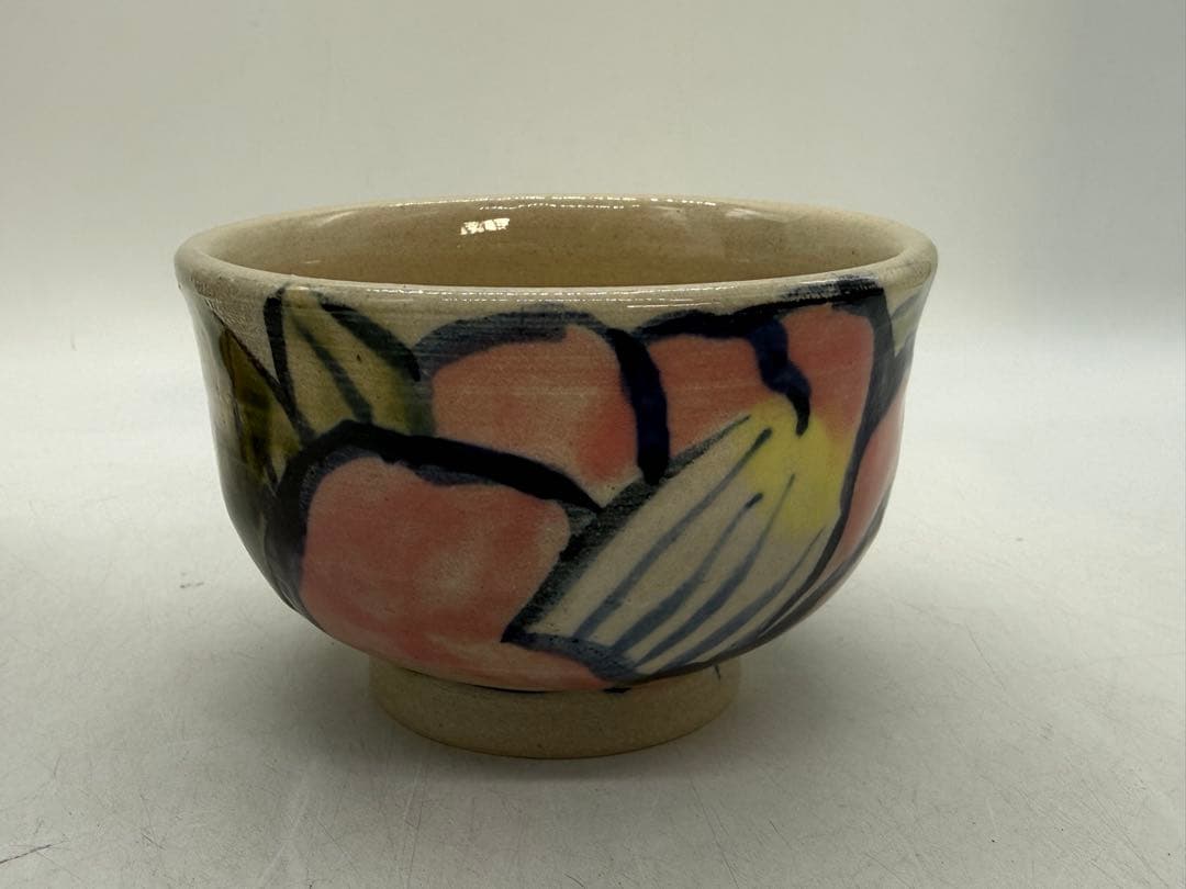 椿紋　お茶碗　数茶碗6点　茶道具　送料込み260115