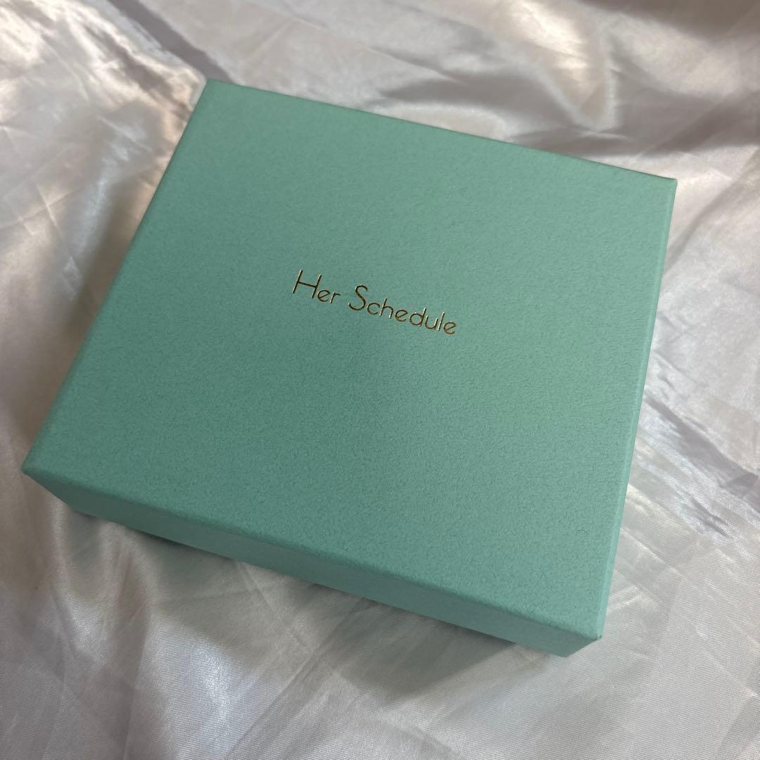 HerSchedule プラチナチャンス金箔ラグジュアリーパイソン 二つ折り財布