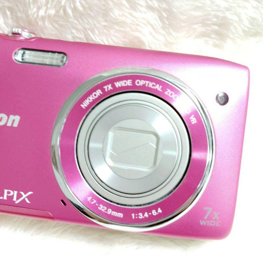 美品✨ Nikon COOLPIX S3500 ピンク 箱 付属品 デジカメ