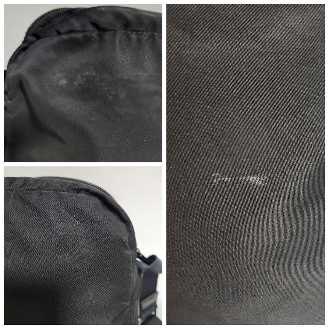 PRADA プラダ テスートナイロン レザー ショルダーバッグ ブラック