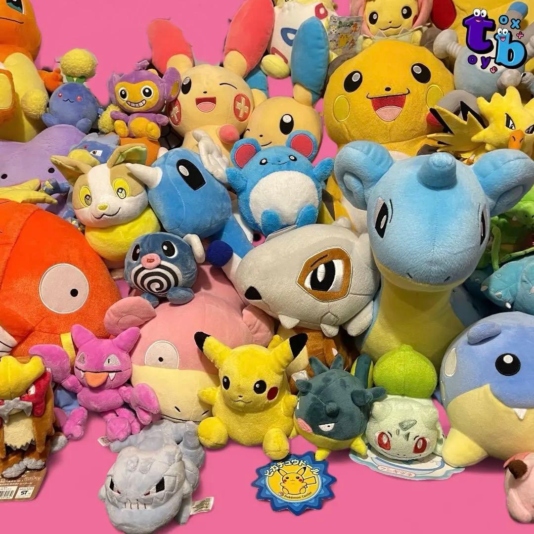 ポケットモンスター【なつかしいポケモンぬいぐるみ61点まとめ売り】No.B247